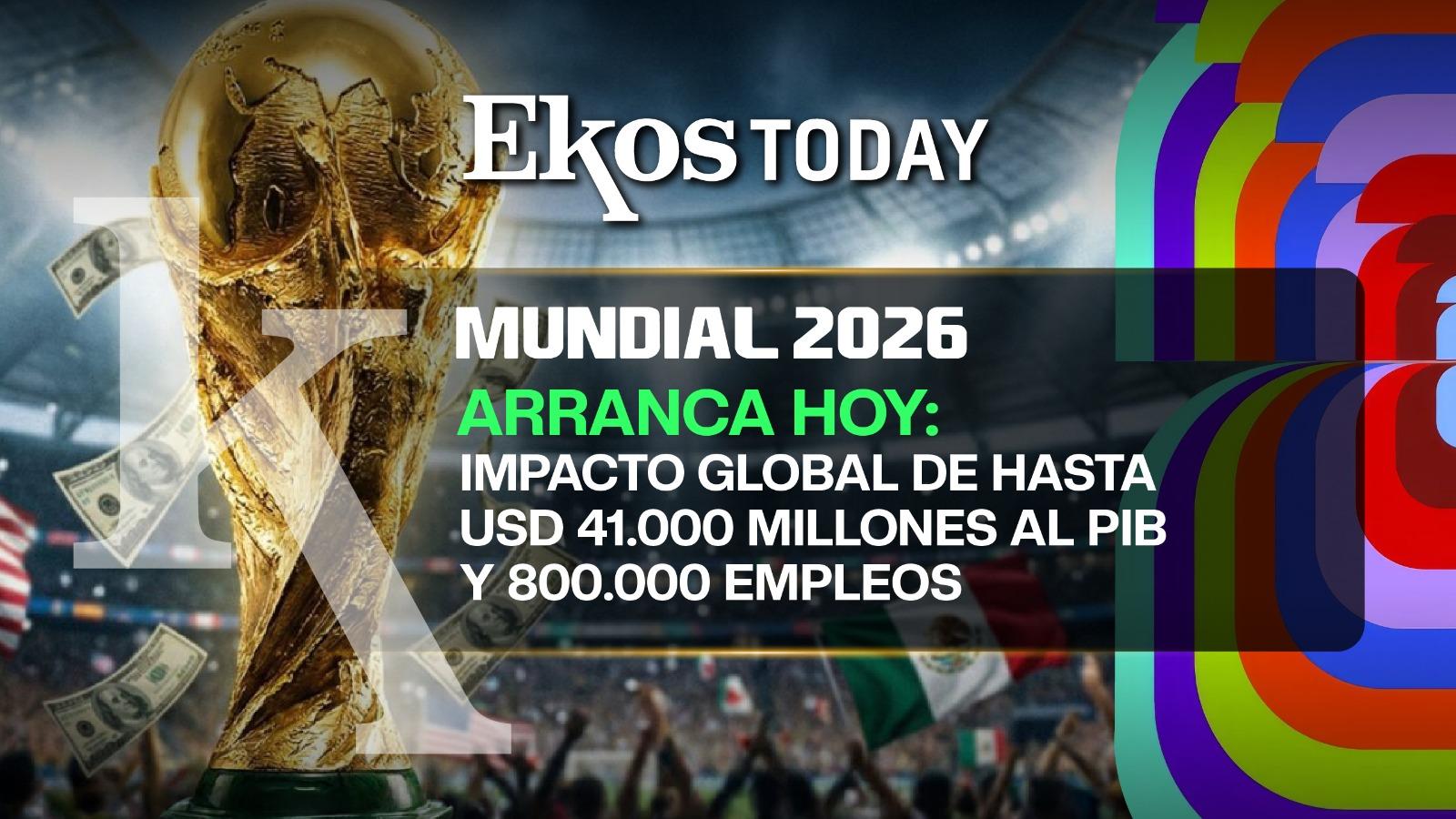Hoy empieza el Mundial 2026: impacto histórico global de USD 41.000 millones y 800.000 empleos