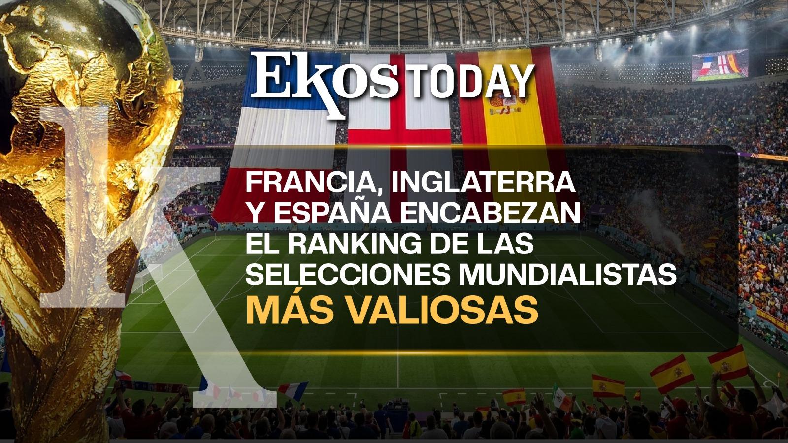 Francia lidera las selecciones más valiosas antes del Mundial; Ecuador se ubica en el puesto 19