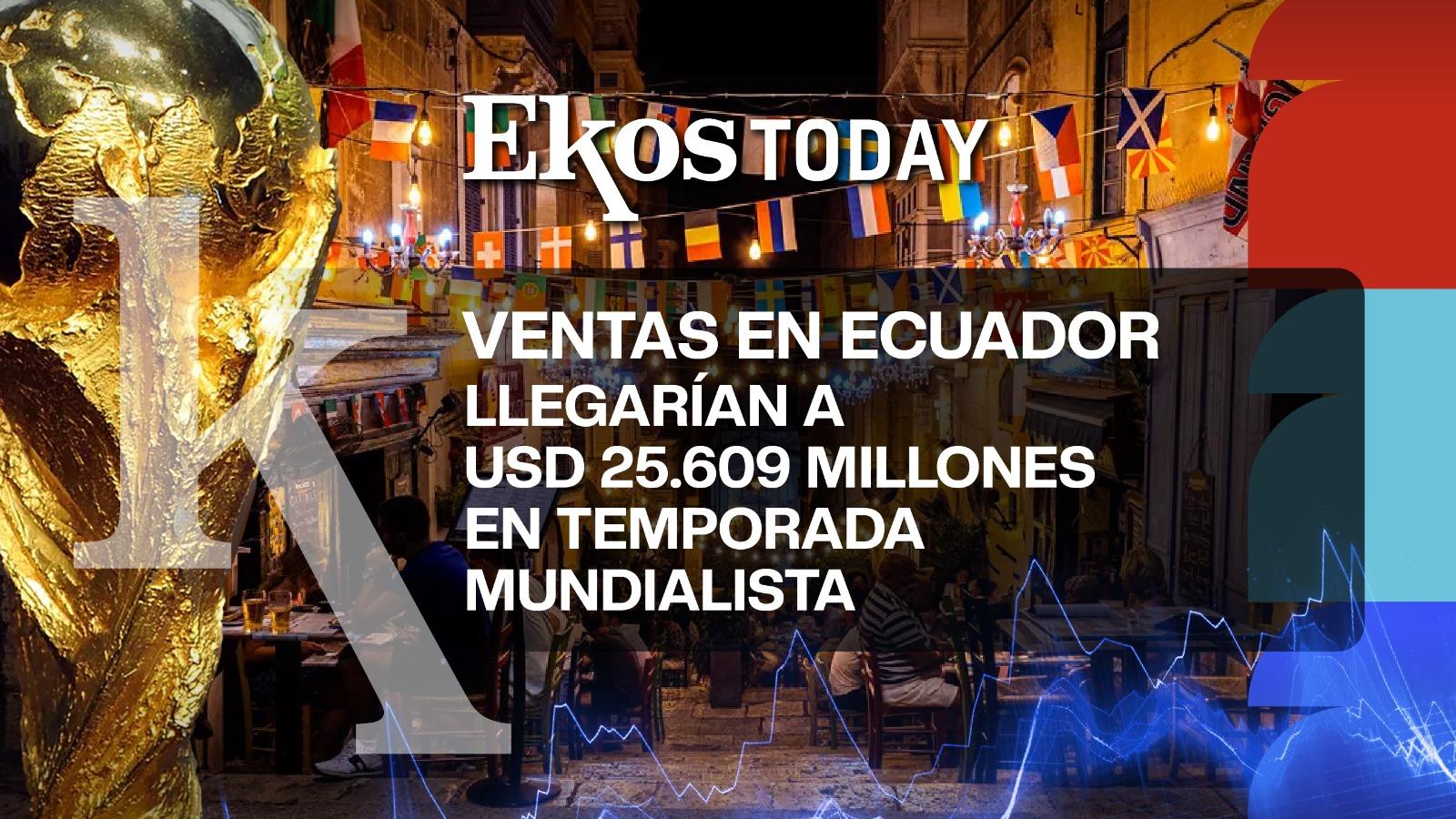 Ventas en Ecuador llegarían a USD 25.609 millones, con gasto en bares, restaurantes y publicidad