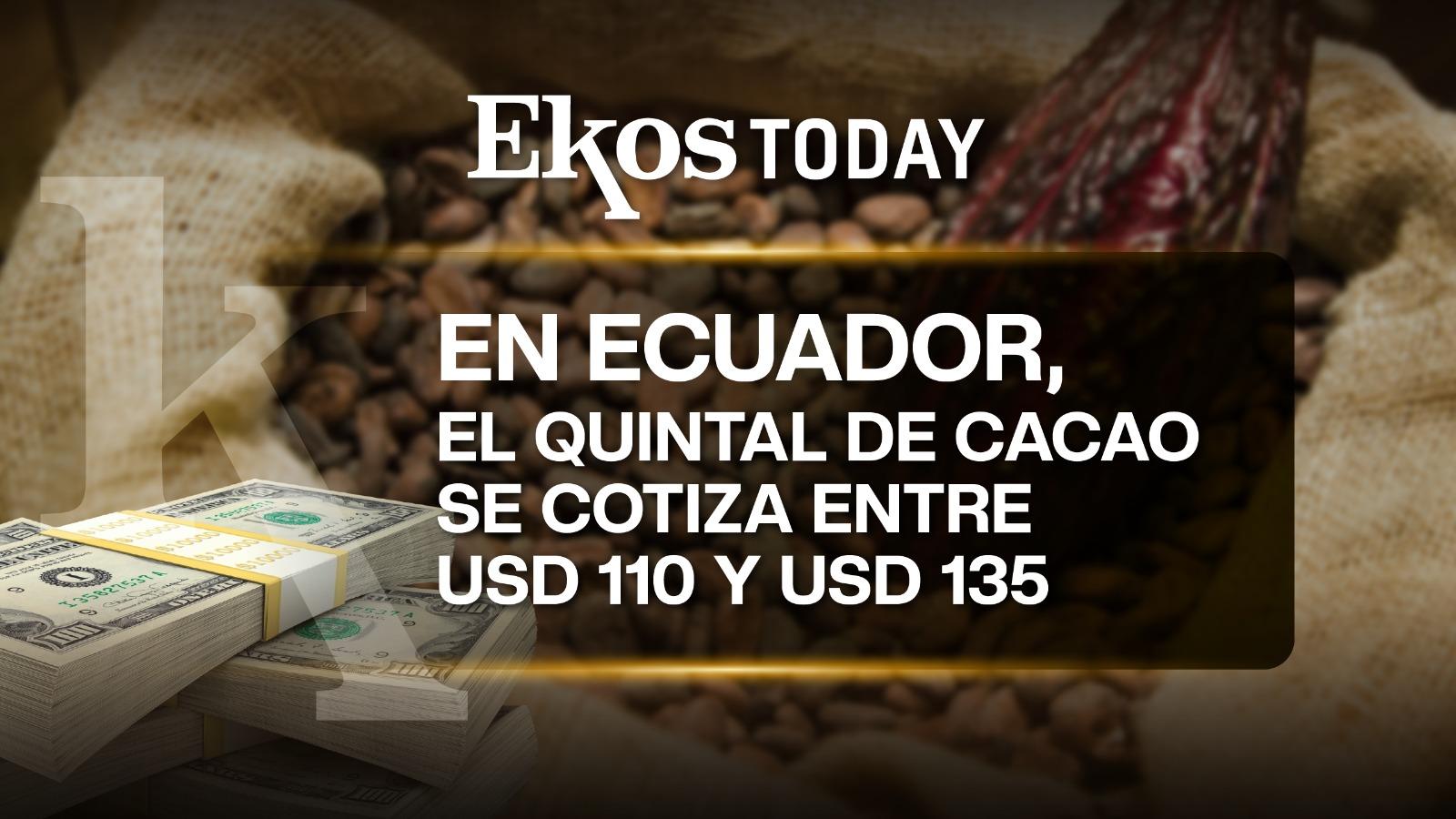 En marzo, la tonelada de cacao se ubicó en USD 3.429