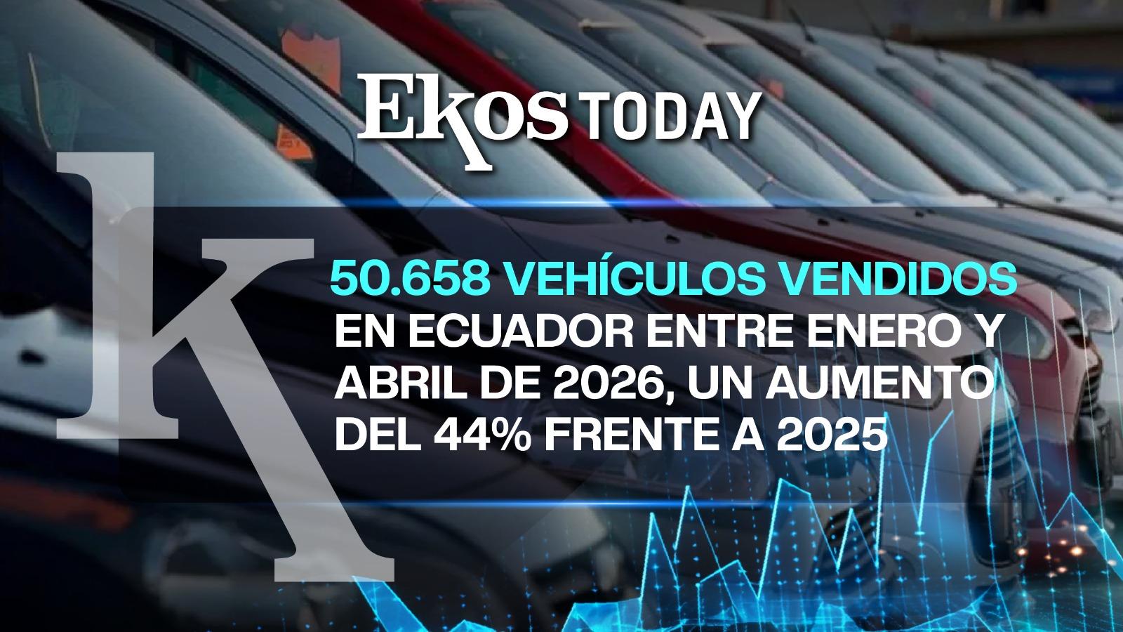 Ventas de vehículos en Ecuador crecen 44,7% entre enero y abril de 2026 según Aeade